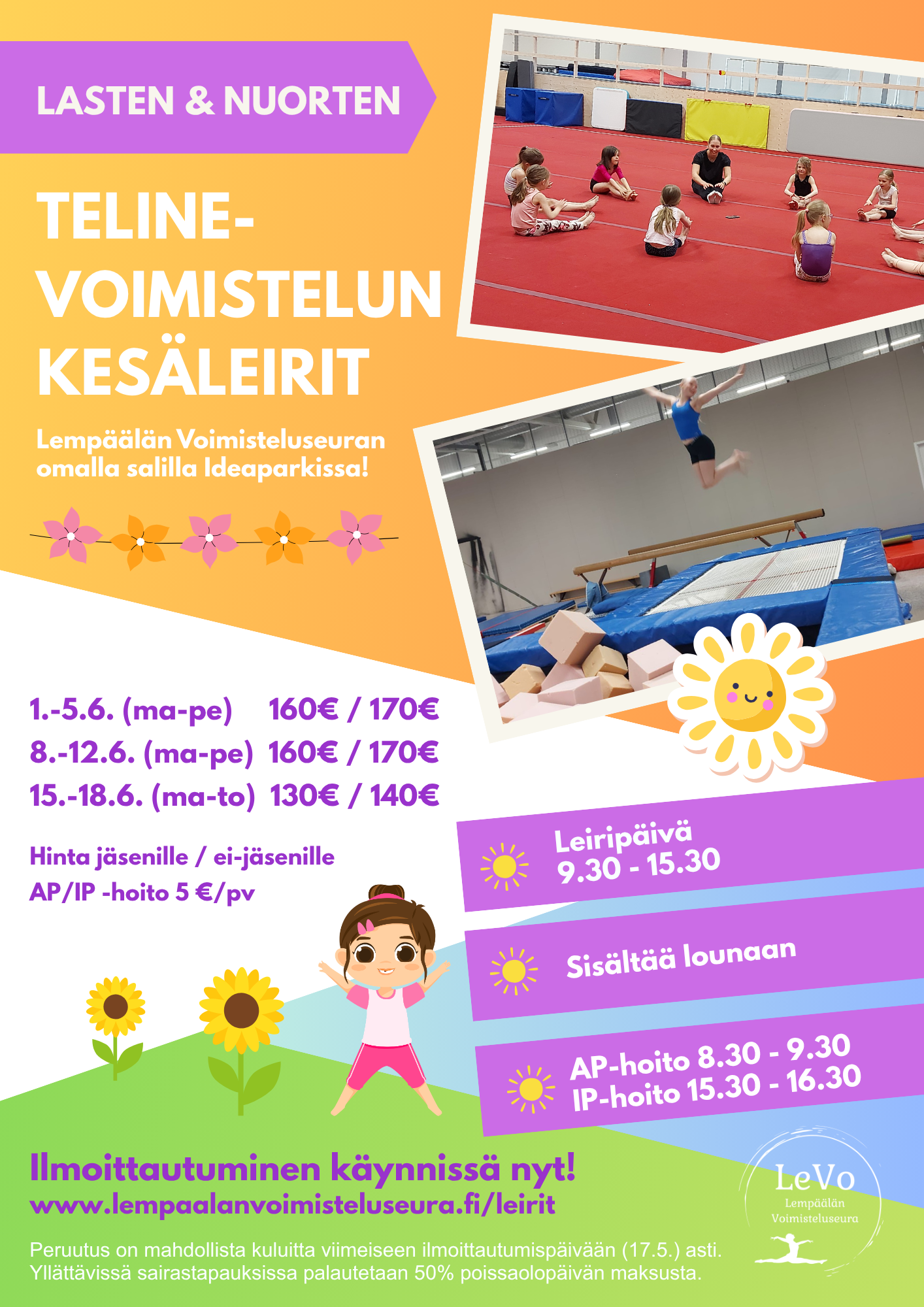 Voimistelemme EU:n maaseuturahoituksen mahdollistamassa salissa.